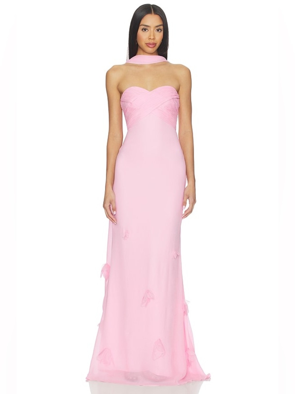 Self-Portrait REVOLVE Pink Floral Maxi Dress NWT $795